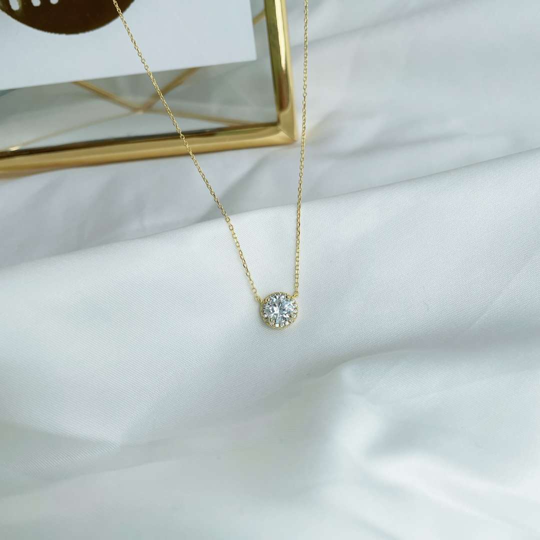 [Raffine]Luxurious Round Cut Necklace