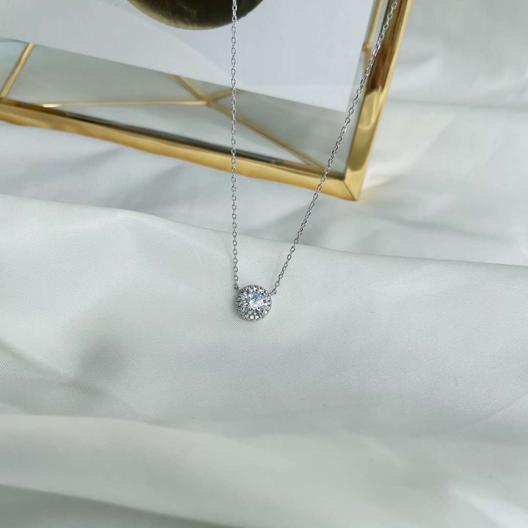 [Raffine]Luxurious Round Cut Necklace