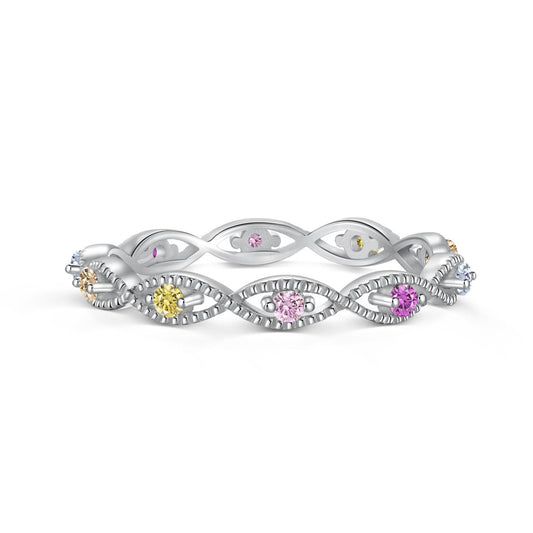 [Raffine] Anillo diario elegante y energético de corte redondo