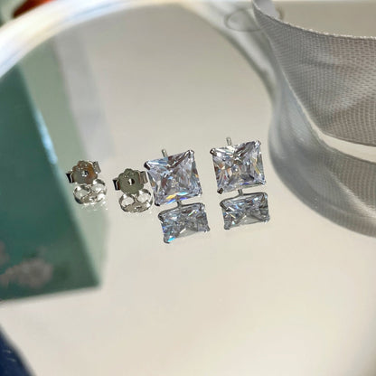 [Raffine]Ornate Square Shape Earrings