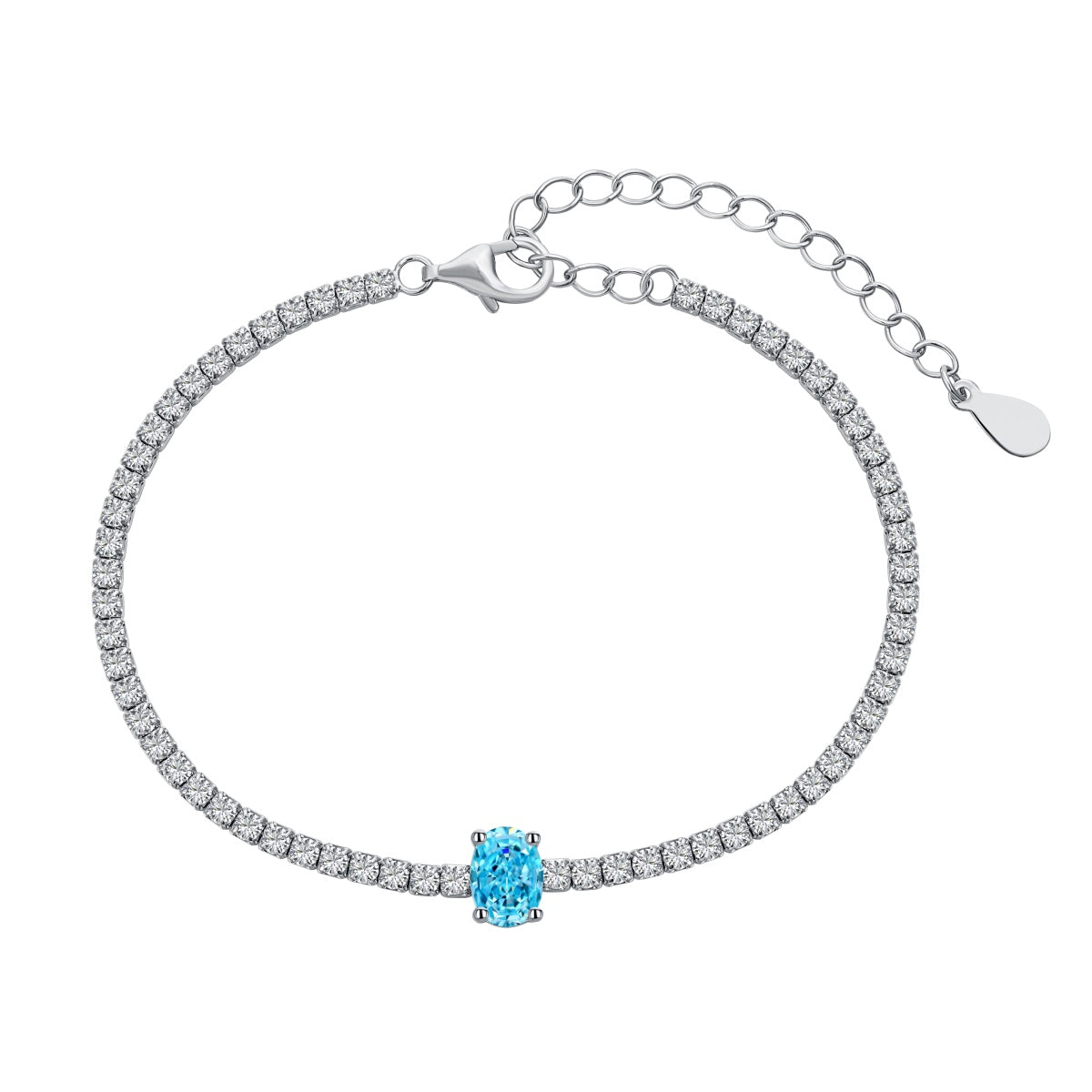 [Raffine] Pulsera diaria de corte ovalado exquisito de 0,75 quilates