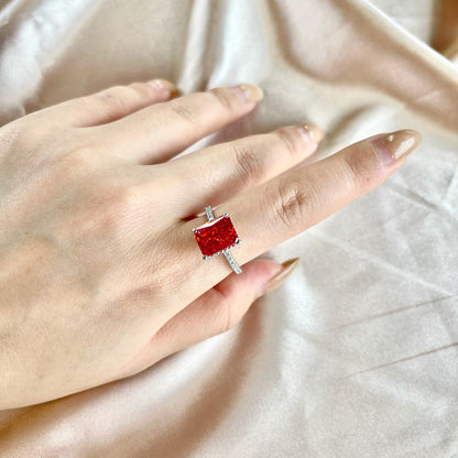 [Raffine] Anillo de compromiso de lujo de 4,0 quilates