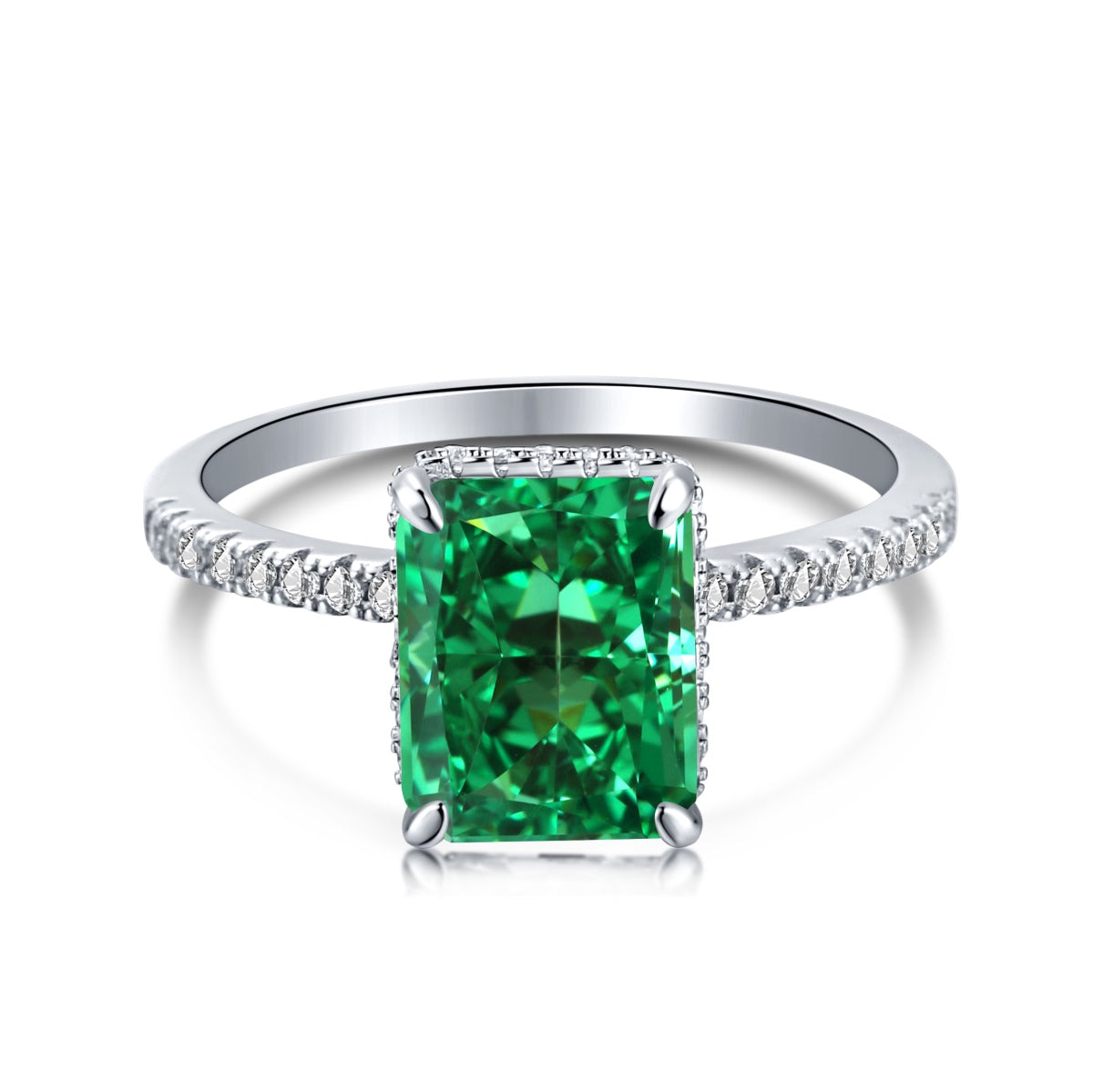 [Raffine] Anillo de compromiso de lujo de 4,0 quilates