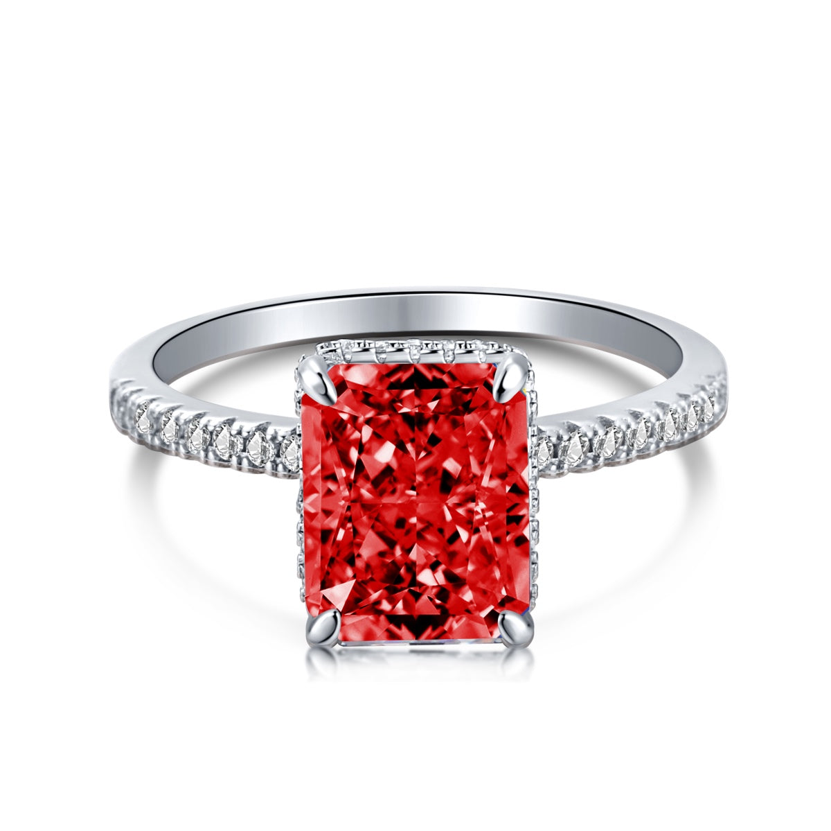 [Raffine] Anillo de compromiso de lujo de 4,0 quilates
