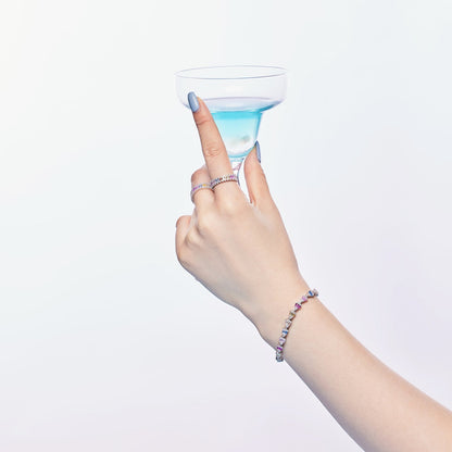 [Raffine] Pulsera diaria con forma de gota de agua radiante