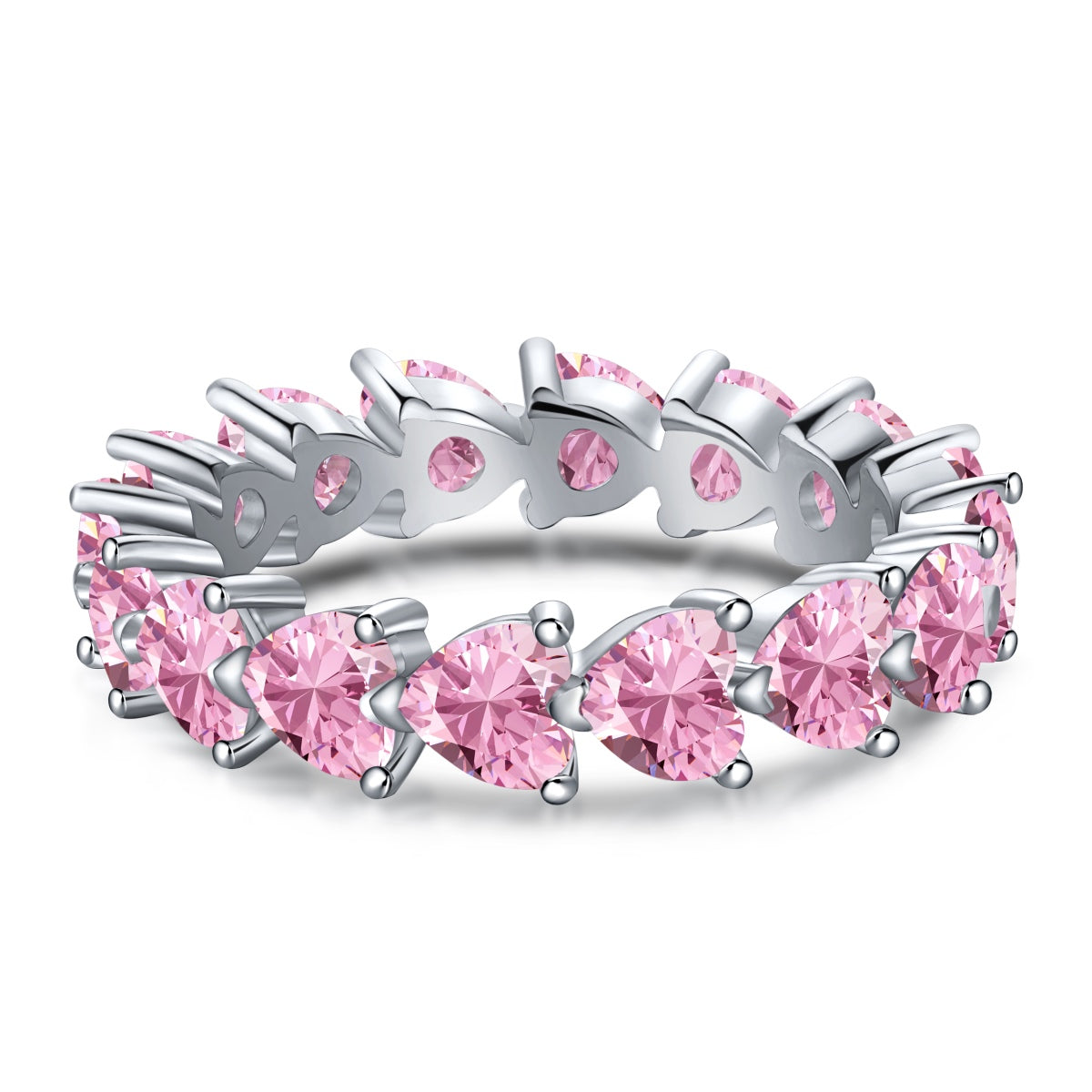 [Raffine] Anillo de amor con corte de corazón radiante de 0,25 quilates