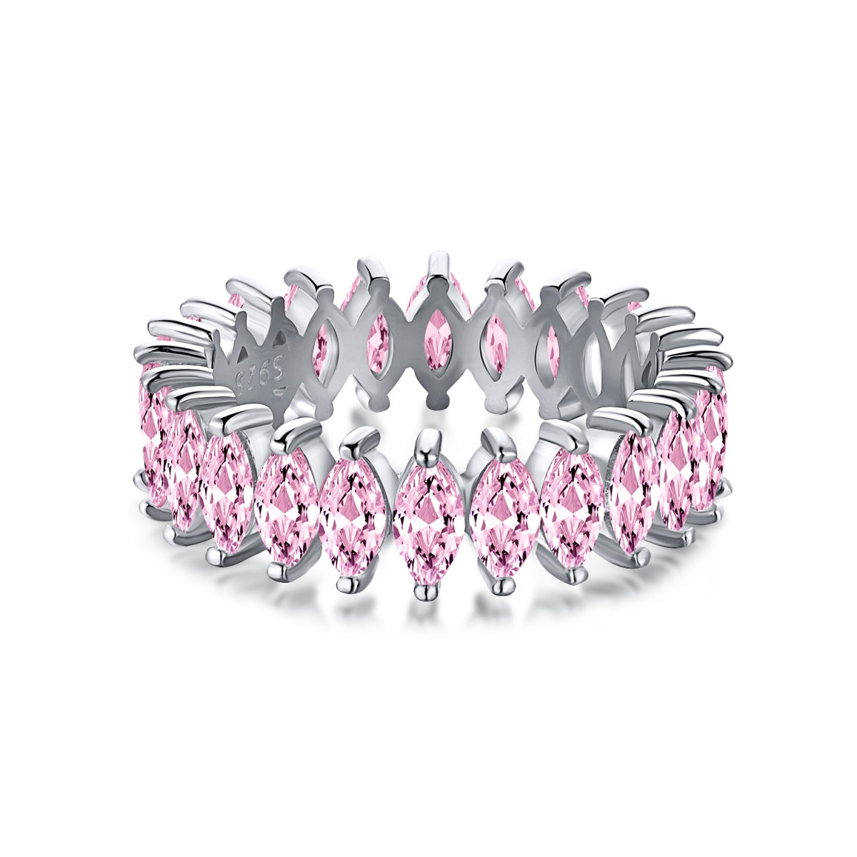 [Raffine]Precioso anillo de tenis de talla marquesa