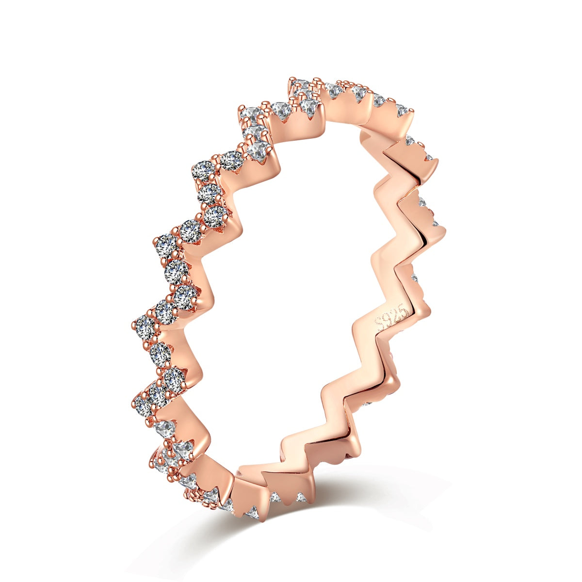 [Raffine] Anillo diario delicado y encantador con forma de ola