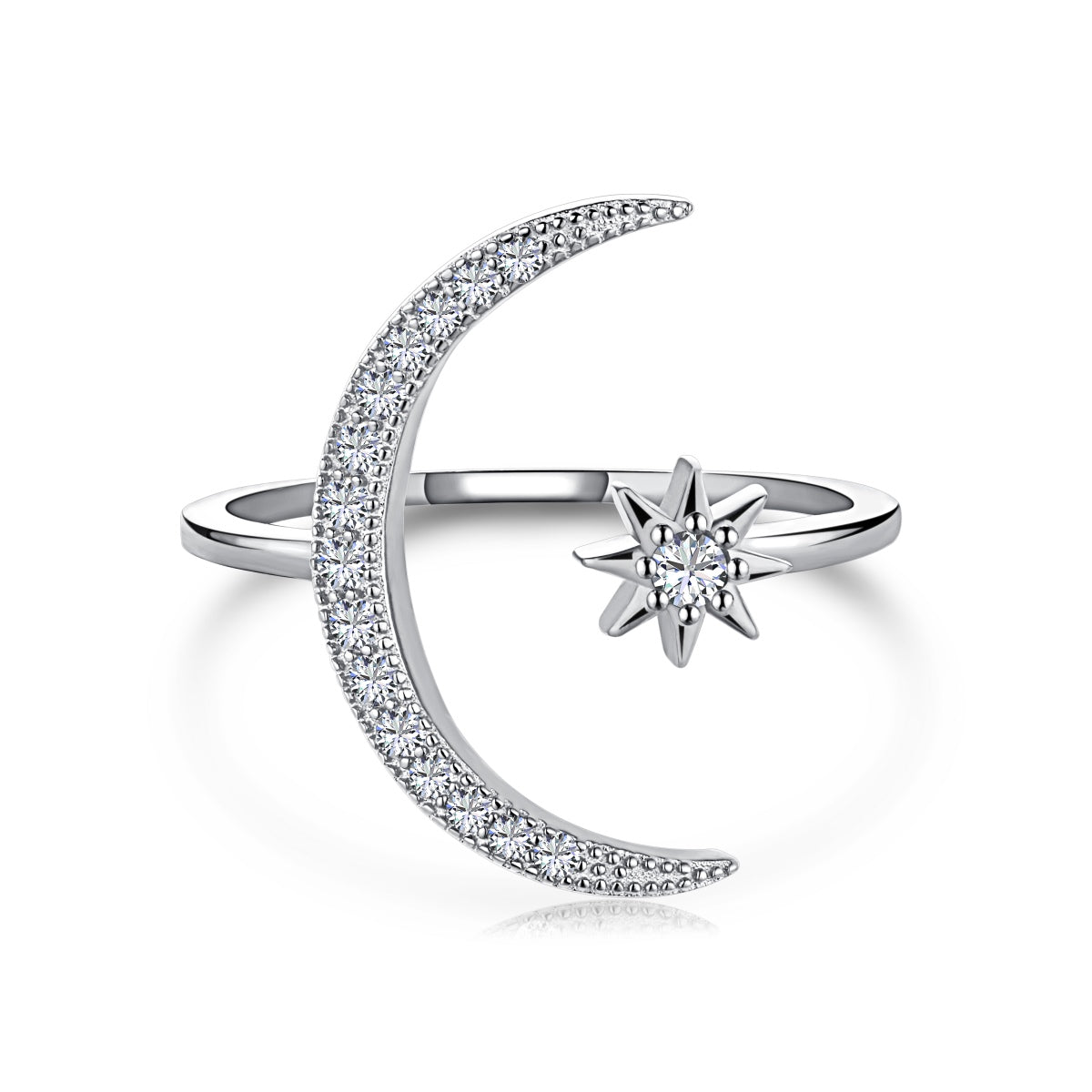 [Raffine]Anillo de luna y estrella de la eternidad