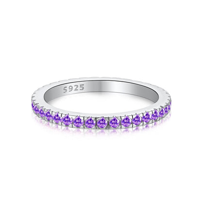 [Raffine] Anillo diario delicado y brillante de corte redondo