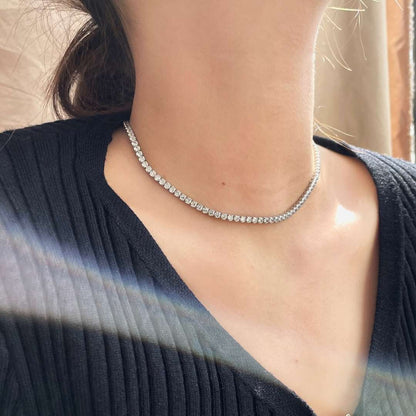 [Raffine]Elegant Tennis Chain Necklace