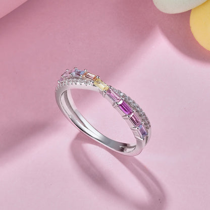 [Raffine] Anillo de fiesta elegante y energético con corte radiante
