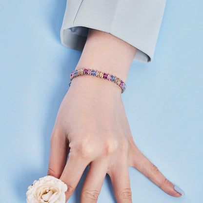 [Raffine] Pulsera de fiesta brillante y exquisita con múltiples cortes