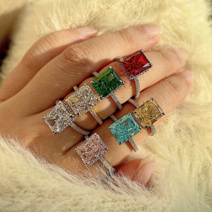[Raffine] Anillo de compromiso de lujo de 4,0 quilates