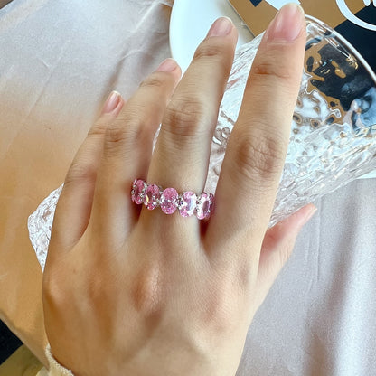 [Raffine] Anillo de tenis de corte cojín alargado y delicado