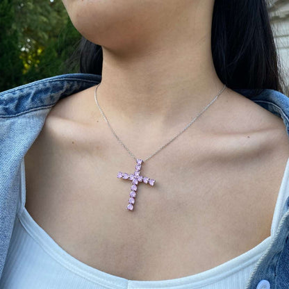 [Raffine]Radiant Cross Shape Necklace