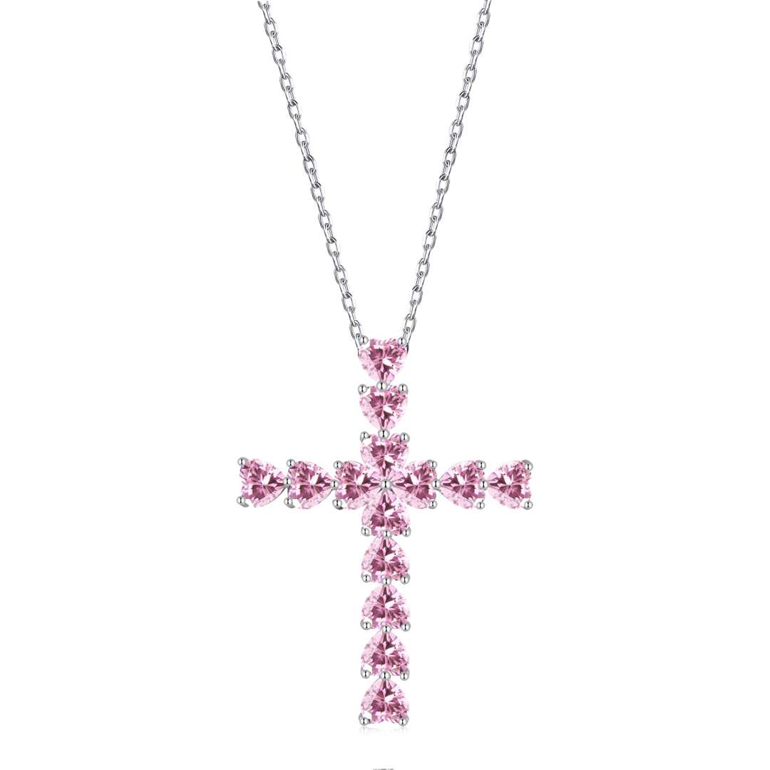 [Raffine]Radiant Cross Shape Necklace