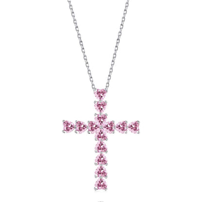 [Raffine]Radiant Cross Shape Necklace