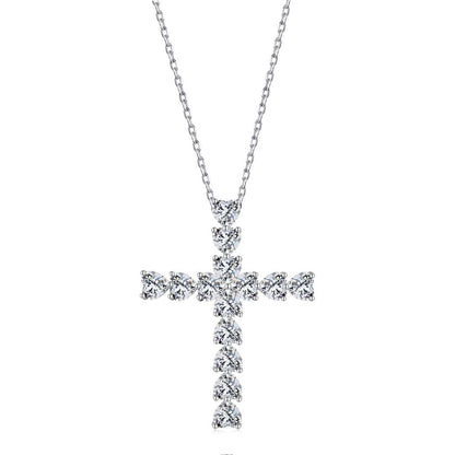 [Raffine]Radiant Cross Shape Necklace