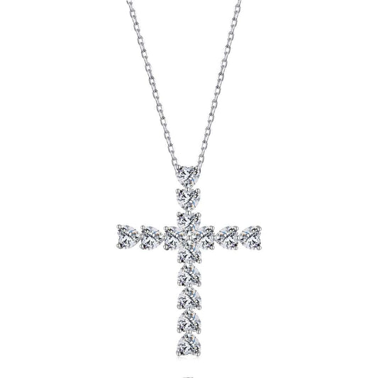 [Raffine]Radiant Cross Shape Necklace