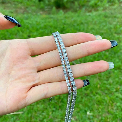 [Raffine]Elegant Tennis Chain Necklace