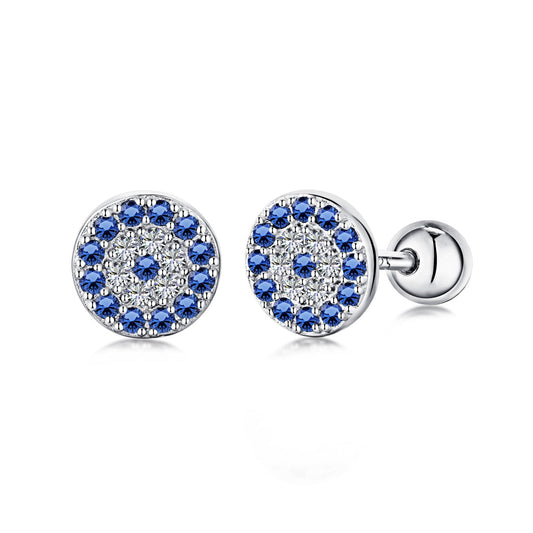 [Raffine]Devil's Eye Ear Bone Nail Earrings