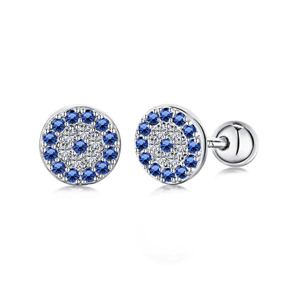 [Raffine]Devil's Eye Ear Bone Nail Earrings