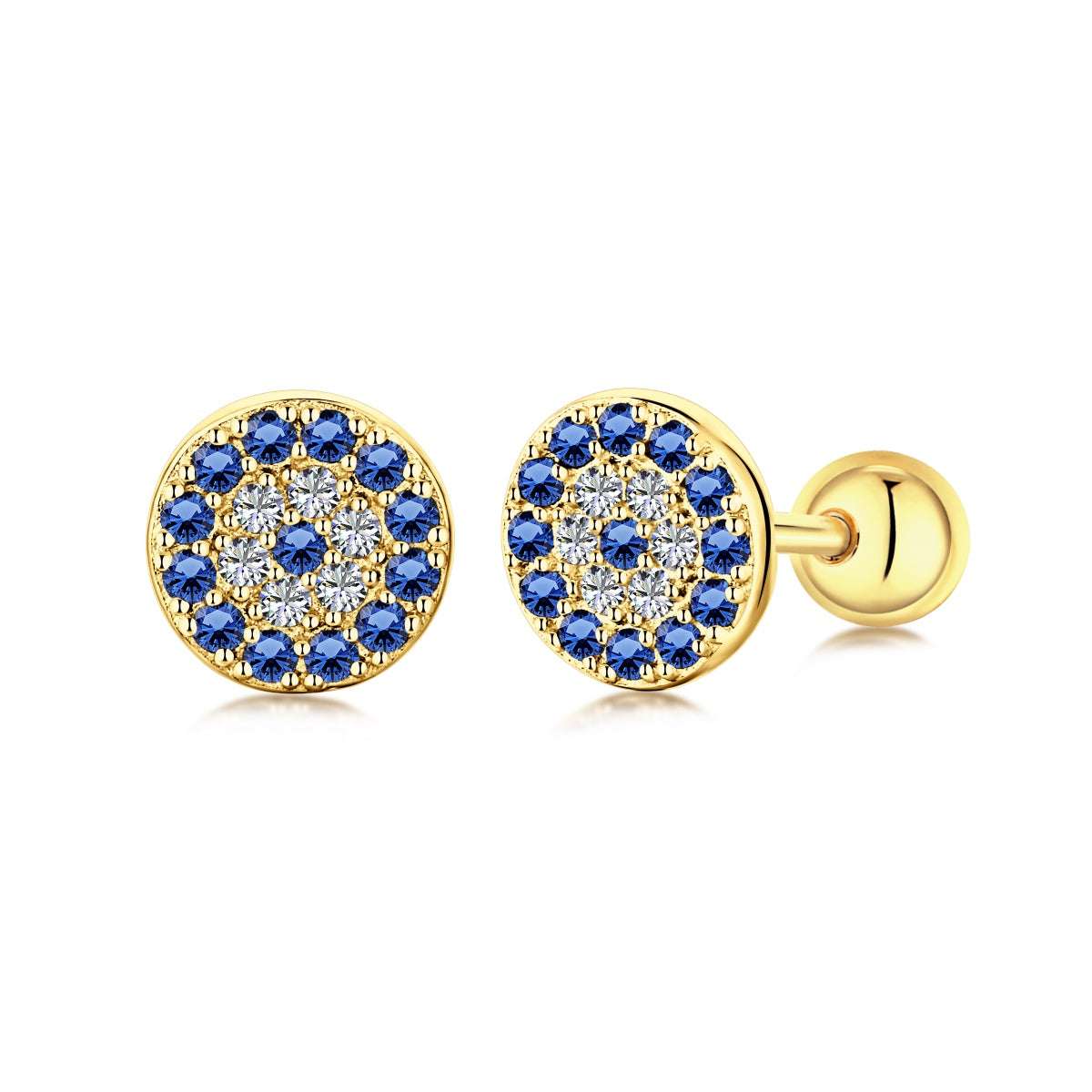 [Raffine]Devil's Eye Ear Bone Nail Earrings