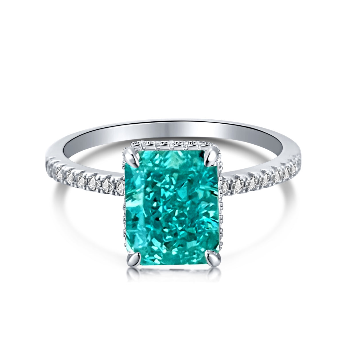 [Raffine] Anillo de compromiso de lujo de 4,0 quilates