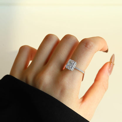 [Raffine] Anillo de compromiso de lujo de 4,0 quilates