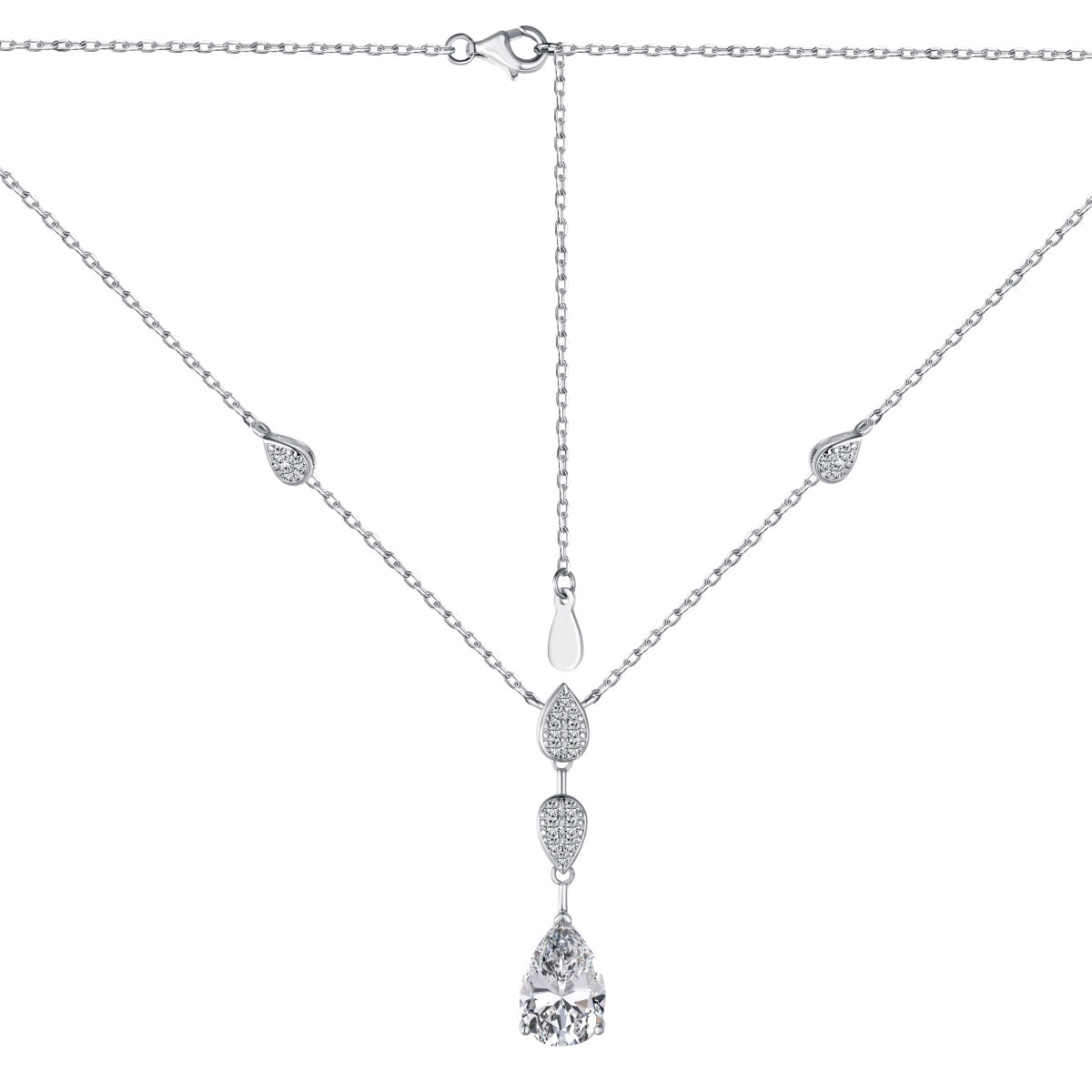[Raffine]Dazzling Pear Cut Necklace