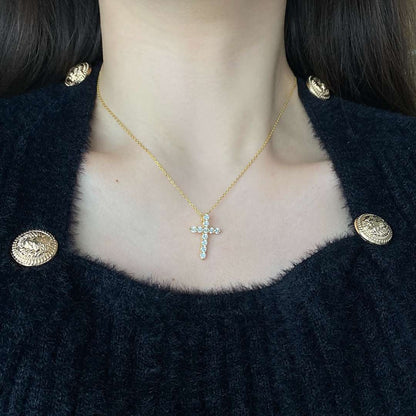 [Raffine]Unique Cross Shape Necklace