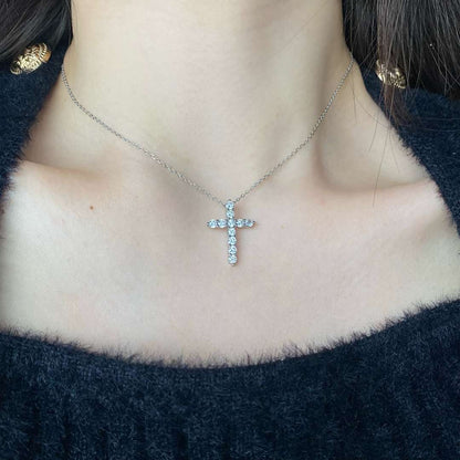 [Raffine]Unique Cross Shape Necklace