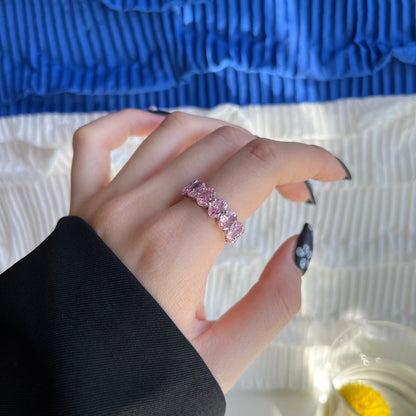 [Raffine] Anillo de tenis de corte cojín alargado y delicado