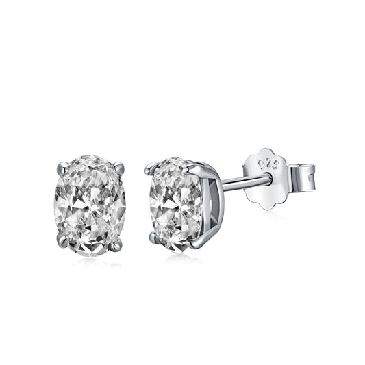 [Raffine]Oval Classic Dignified Elegant Earrings
