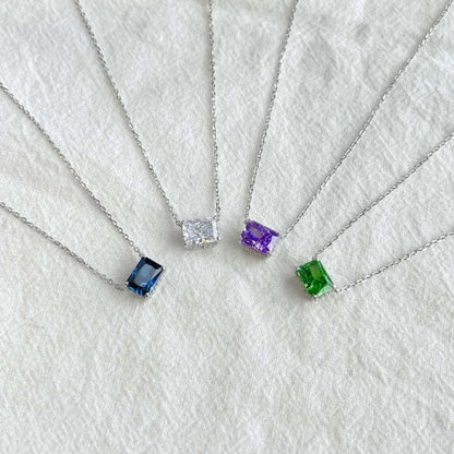 [Raffine] Collier coloré de forme carrée luxueuse