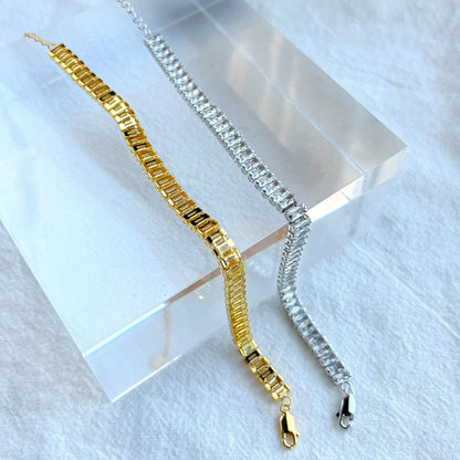 [Raffine] Exquisita pulsera diaria de corte esmeralda