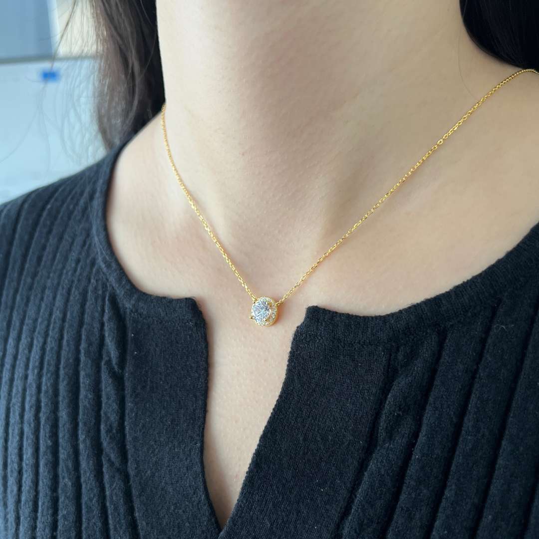 [Raffine]Luxurious Round Cut Necklace