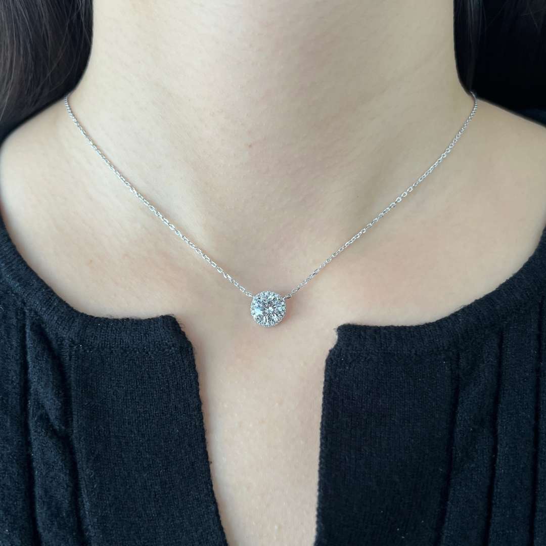 [Raffine]Luxurious Round Cut Necklace