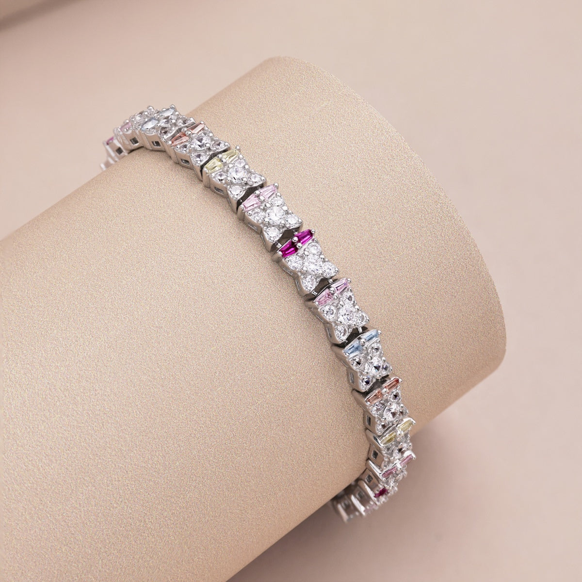 [Raffine] Pulsera diaria única con forma de flor colorida