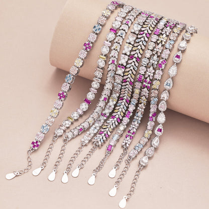 [Raffine] Pulsera diaria única con forma de flor colorida