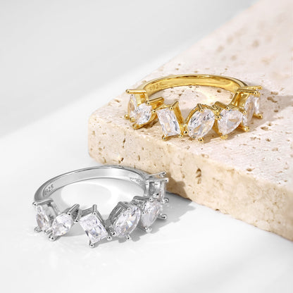 [Raffine] Anillo delicado de múltiples cortes
