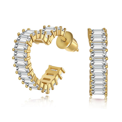 [Raffine]Radiant Heart Cutout Earrings