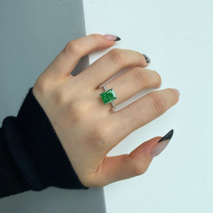 [Raffine] Anillo de compromiso de lujo de 4,0 quilates