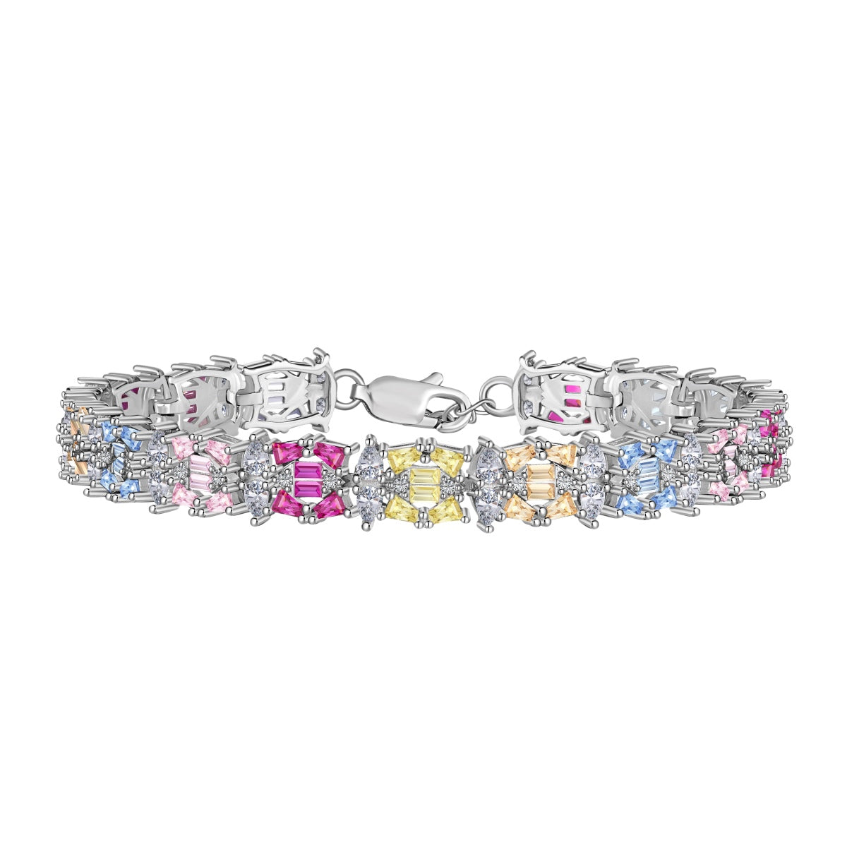 [Raffine] Delicada pulsera de fiesta con múltiples cortes y colores