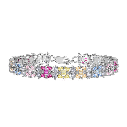 [Raffine] Delicada pulsera de fiesta con múltiples cortes y colores
