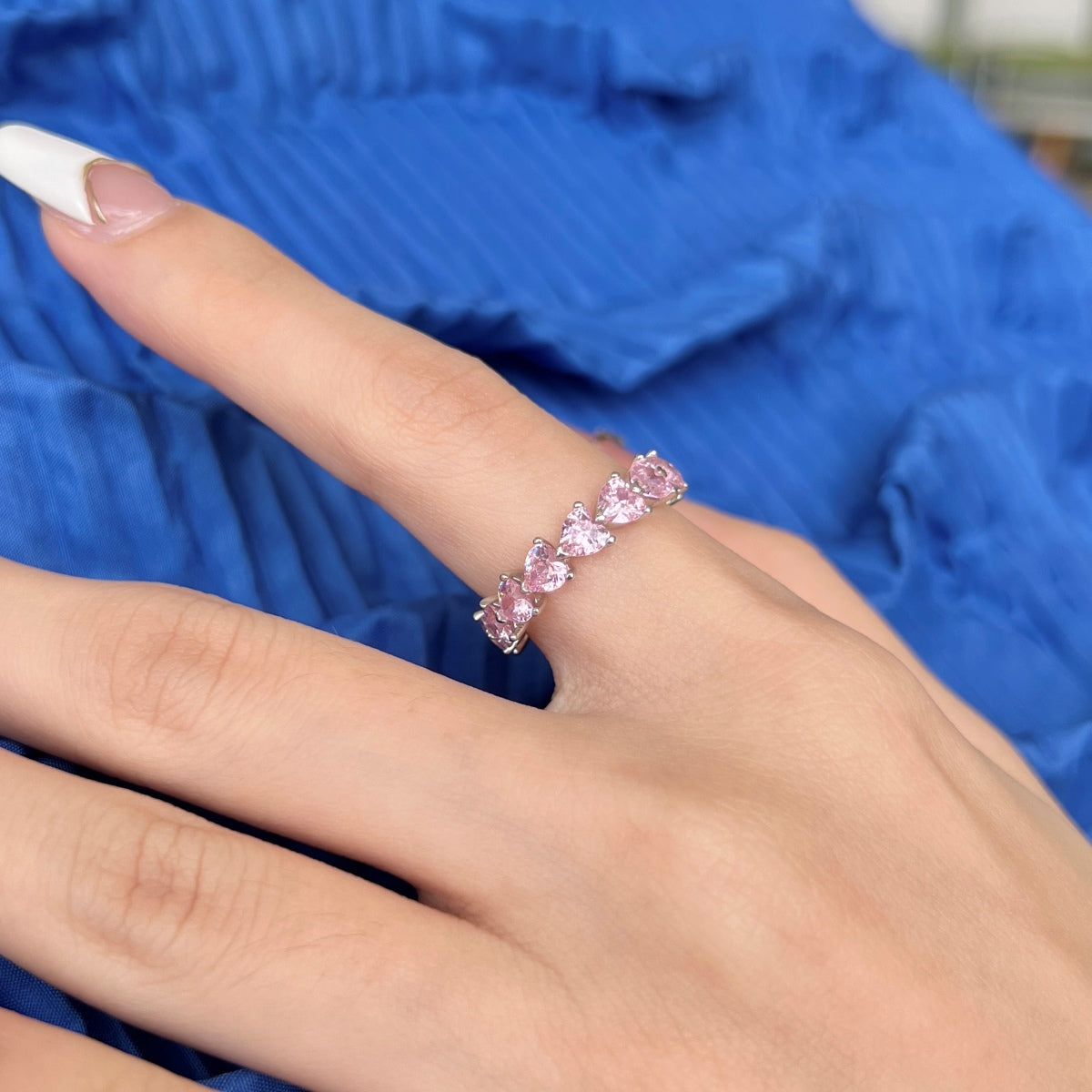 [Raffine] Anillo de amor con corte de corazón radiante de 0,25 quilates