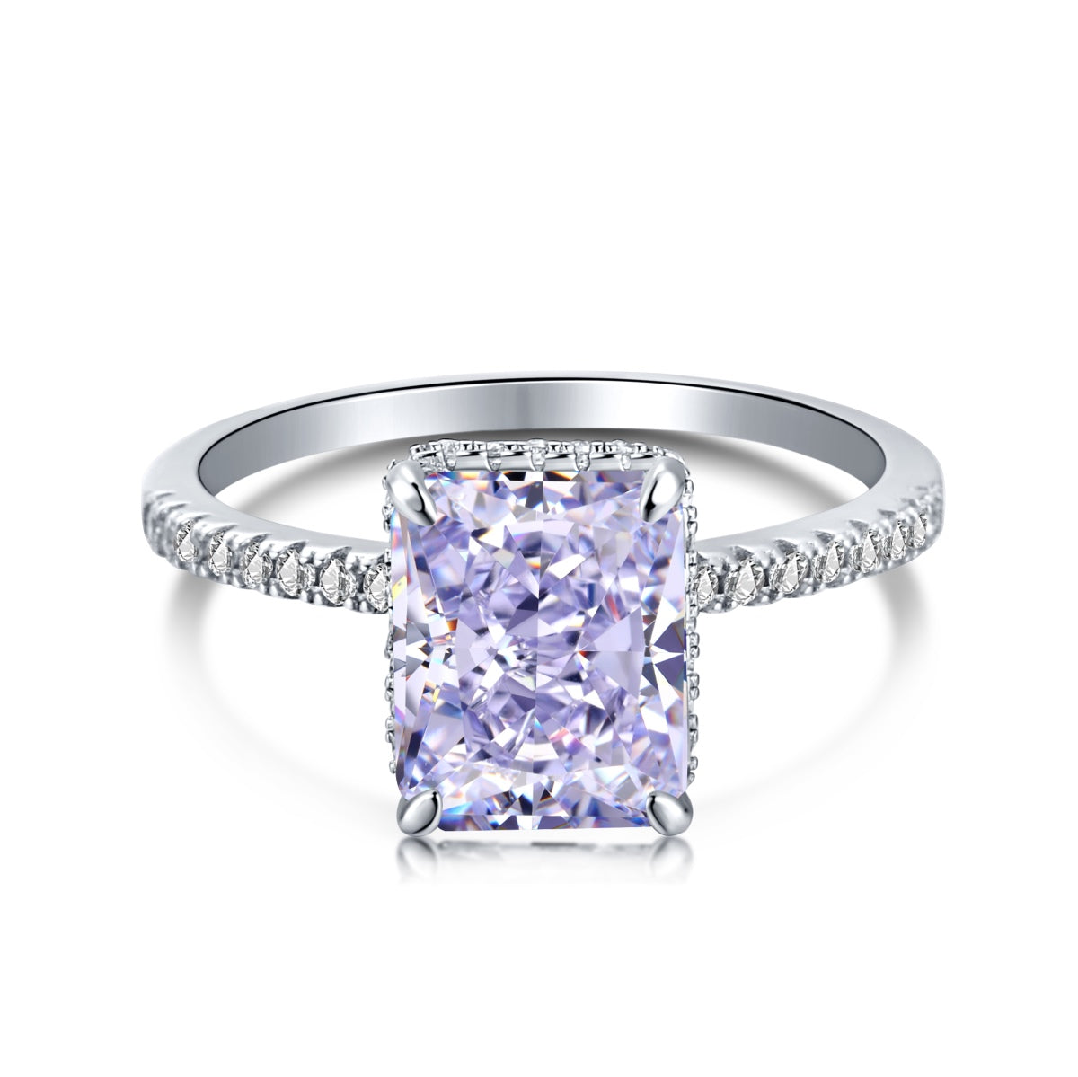 [Raffine] Anillo de compromiso de lujo de 4,0 quilates