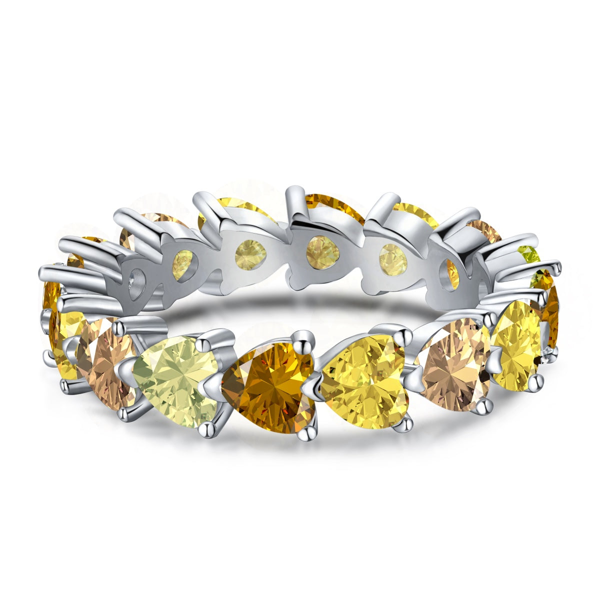 [Raffine] Anillo de amor con corte de corazón radiante de 0,25 quilates