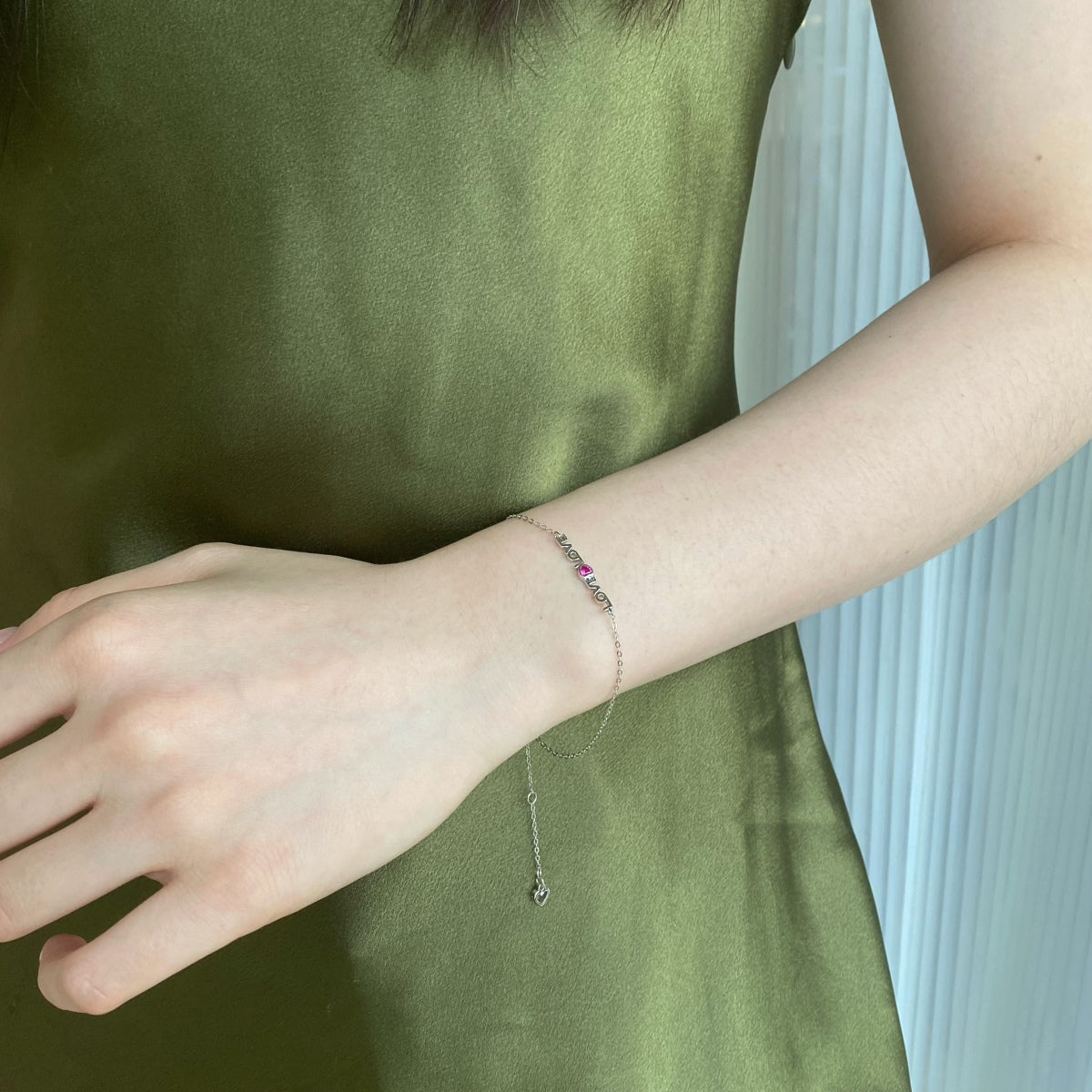 [Raffine] Pulsera romántica con forma de corazón para enamorados
